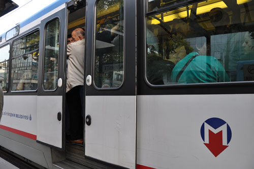 Crowded tramvay